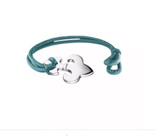 Magnetix Brown Leather bracelet with Silver Fleur-de-Lys centre element Medium