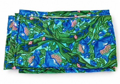 Pair vintage 1950s barkcloth - vintage,