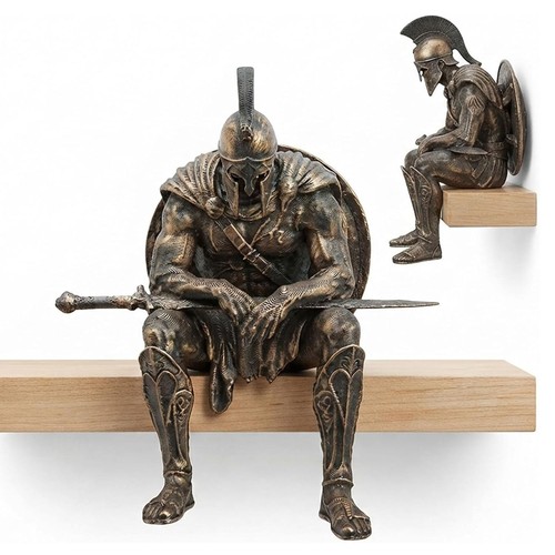 Ancient greek warrior shelf - ancient,