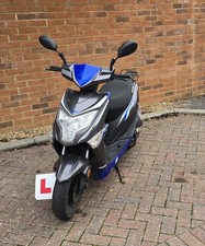 Lexmoto Echo 50cc Moped Blue And Grey
