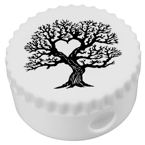 Old oak tree with - oak, heart'