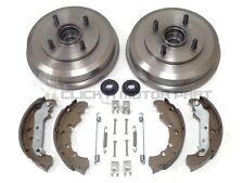 FORD FIESTA MK6 REAR 2 BRAKE DRUMS & SHOES + WHEEL BEARINGS FITTED & FITTING KIT