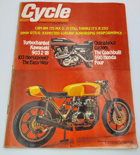 Cycle magazine nov 1975 - cycle,