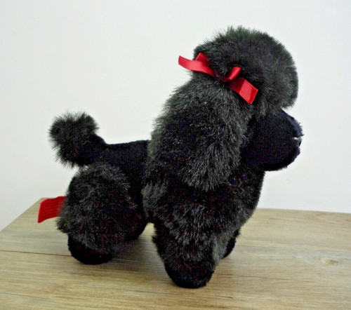 Hamleys black poodle puppy dog - black,