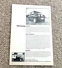 MINI SCAMP - FRAMEABLE CLASSIC KIT CAR MANUFACTURER + MODEL REVIEW