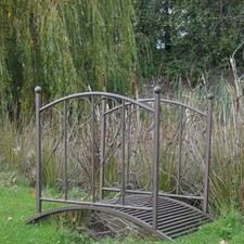 Brown Garden Bridge Metal