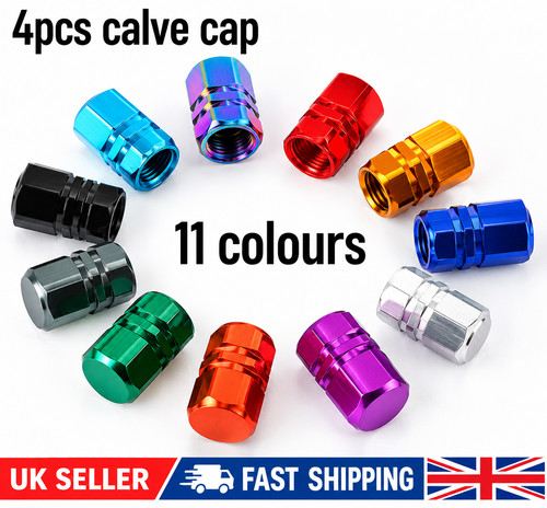 Tyre valve dust caps - 4x,