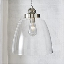 The White Company Aldeburgh Extra Large Glass Ceiling Pendant Light Lighting.