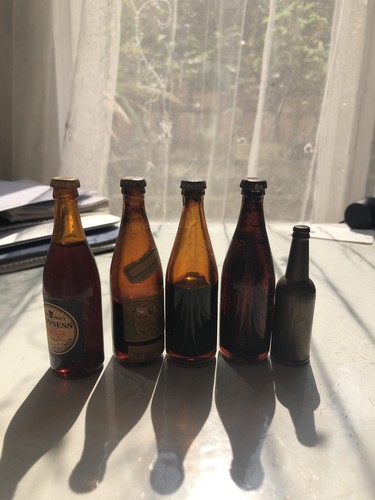 Miniature guinness bottles - 5,