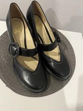 Ladies Black Leather Mary Jane