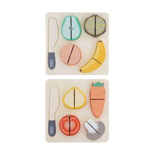 Wooden Cut & Serve Fruit or