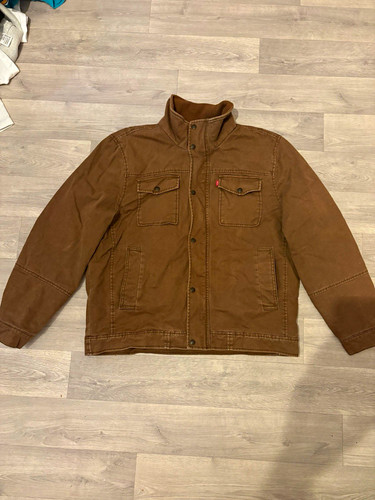 Levis brown canvas sherpa - levis,