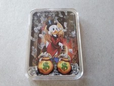 Scrooge McDuck Money Makes the World go Round loz Silver Art Bar New in Capsule