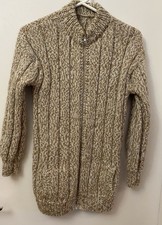 Ladies Hand Knitted Aran Wool