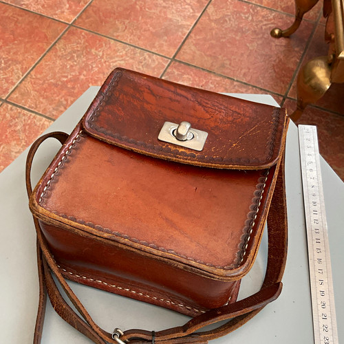 Vintage old strong leather - old,