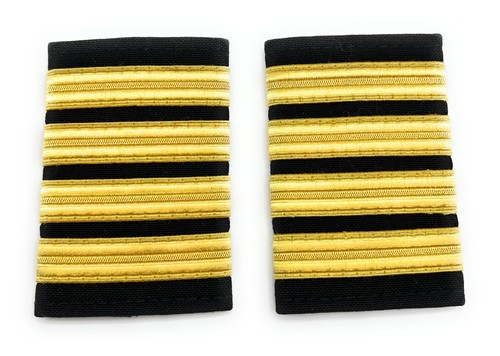 Pilot captain gold strips - pilot, captain,gold