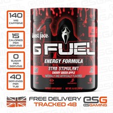 G Fuel Stab Stimulant Tub | Ghost Face | Energy Drink | 40 Servings | UK | GFUEL