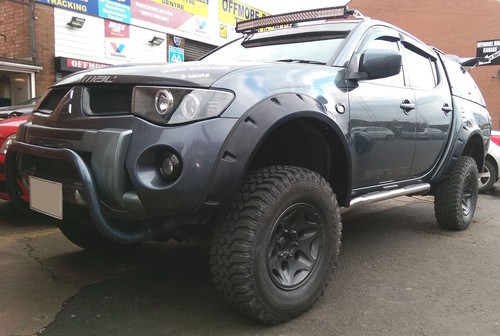 Wide fender flares wheel