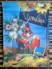 1st of September. Vintage Lenticular 3D postcard. ASSR. 1989