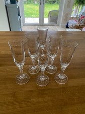 6 Galway crystal champagne flutes set of 6. Brand new in Box
