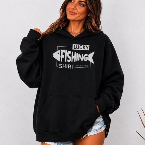 Lucky fishing hoodie - fishing,