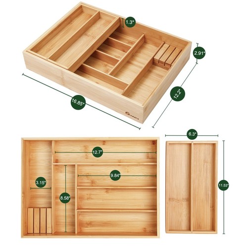 Wooden cutlery tray drawer - wooden,