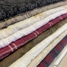 Crushed 100% Cotton Creased