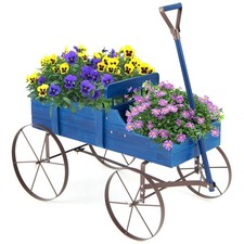 Wooden Wagon Planter with