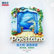 Italy Positano Resin 3d Fridge