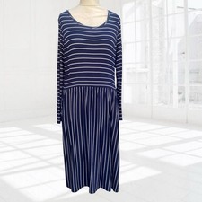 Woolovers Navy White Soft