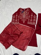 Asian Embroidered Winter Dress
