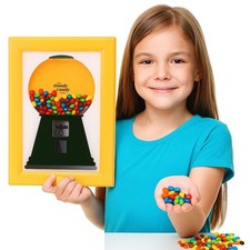 Wall Mounted Creative Candy Dispenser Candy Picture Frame Dispense Snack Rack UK