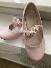 Monsoon Girls Shoes Size 13 EU32 Dusky Pink Ianthe Rose Bridesmaid Party ? 