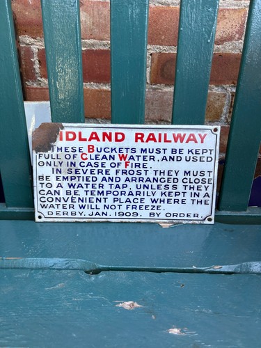 Midland railway enamel - railway,