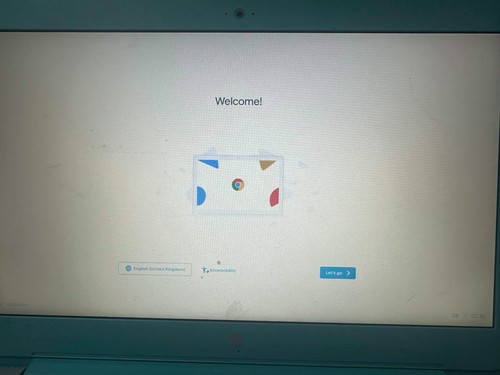 School chromebook used - hp,