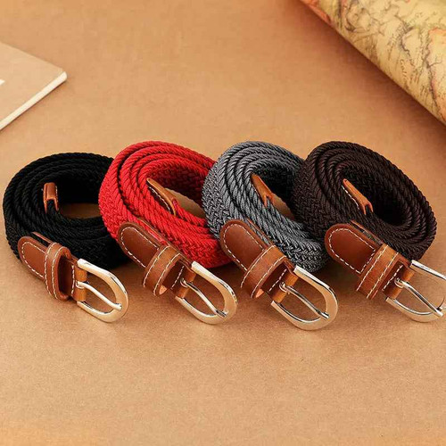 Mens belt elastic braided - belt,elastic,