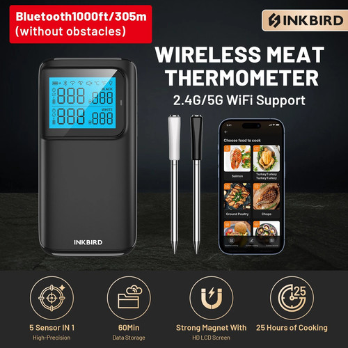 Inkbird int 12e wireless - int-12e-bw,
