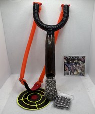 925 sterling silver tip Deer Antler Romany Gypsy Catapult Sling slingshot milbro