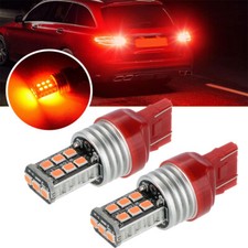 2Pcs T20 7443 15 LED RED Dual