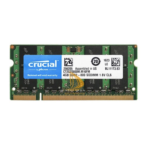 Crucial 4gb 2rx8 - crucial, pc2-6400