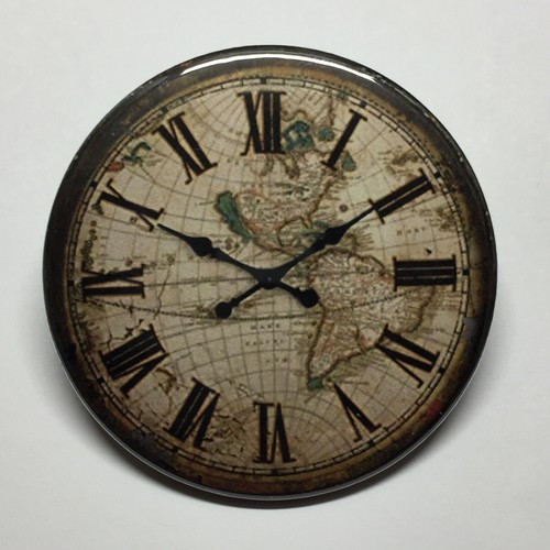 World globe clock - world,