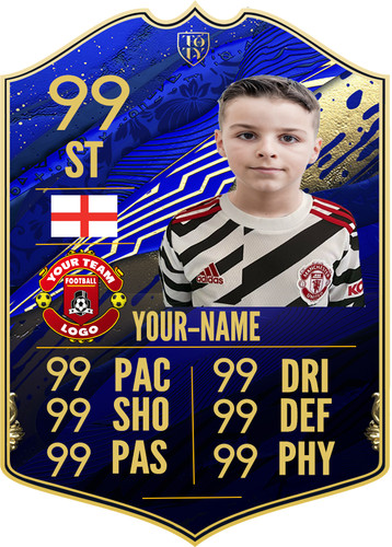 Football fut card your photo - football,