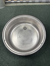Caravan Motorhome Campervan sink Stainless Steel Round 41 Cms