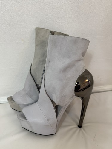 Women boots grey cream - ,