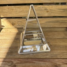 Vintage Terrarium Showcase Display Glass & Brass Metal Freestanding 