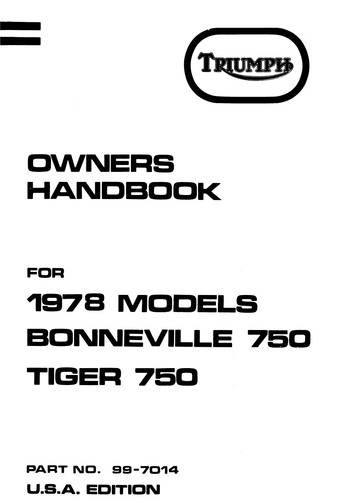 1978 triumph unit 750cc - (1324),