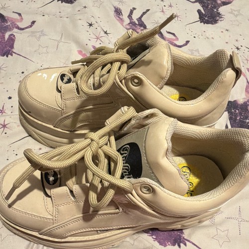 Buffalo beige low top lace - beige,