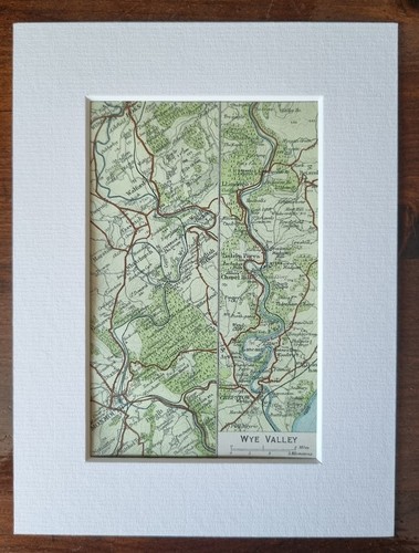 Antique mounted map wye - of,