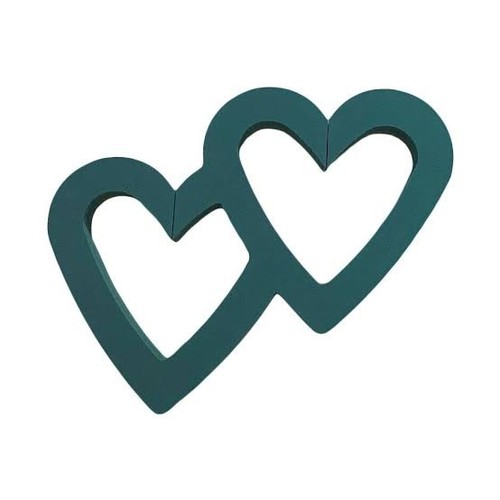 Double open heart floral - heart,
