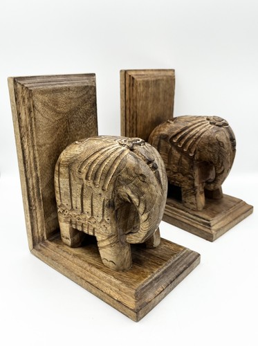 Vintage wooden elephant - vintage,